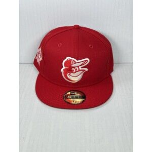 New Era Baltimore Orioles 59FIFTY Fitted MLB Hat Cap Side Patch Size 7 1/2 NWT